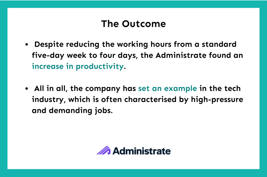 Administrate 4 Day Working Week